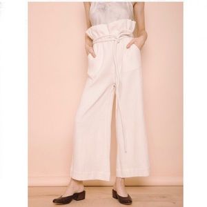 Ajaie Alaie tempo paperbag waist wide leg pants
